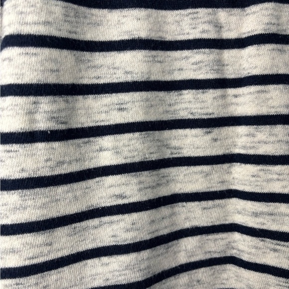 Sperry Hoodie Women’s 1/4 Zip Pullover Size Small Kangaroo Pocket Striped Navy - Picture 6 of 7